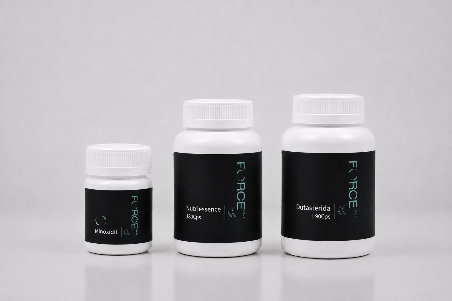 FORCE TRIO - DUTASTERIDA ORAL 0,5 MG + MINOXIDIL ORAL 2,5 MG + FORCE + NUTRIESSENCE (PROMOCIONAL)